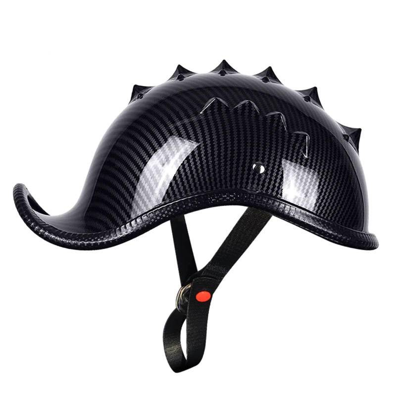 Halbhelme Motorrad Retro, Ece Zertifiziert Klassischer Offener Helm, Herren Damen Baseball Kappe Helm abs-Schale Kombiniert Mit Eps-Pufferschicht, Für Besseren Fahrschutz D,S=(55-56CM) von LHBM