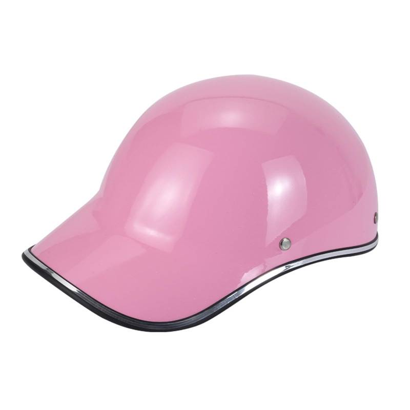 Halbhelme Retro Motorrad, Ece Zertifiziert Retro VerläNgerte Krempe Open Face Helm, Herren Damen Erwachsene Abs-Schale Eps-Pufferschicht, Für Besseren Fahrschutz C,M=(57-58CM) von LHBM