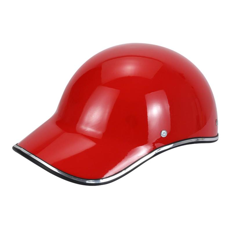 Halbhelme Retro Motorrad, Ece Zertifiziert Retro VerläNgerte Krempe Open Face Helm, Herren Damen Erwachsene Abs-Schale Eps-Pufferschicht, Für Besseren Fahrschutz D,L=(59-60CM) von LHBM