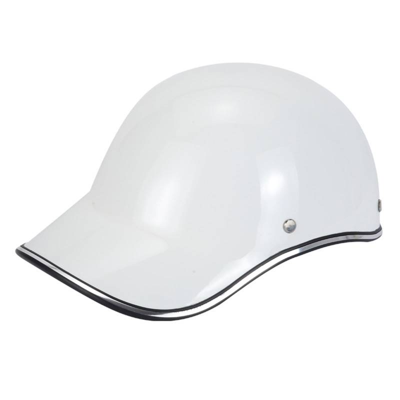 Halbhelme Retro Motorrad, Ece Zertifiziert Retro VerläNgerte Krempe Open Face Helm, Herren Damen Erwachsene Abs-Schale Eps-Pufferschicht, Für Besseren Fahrschutz E,XL=(61-62CM) von LHBM