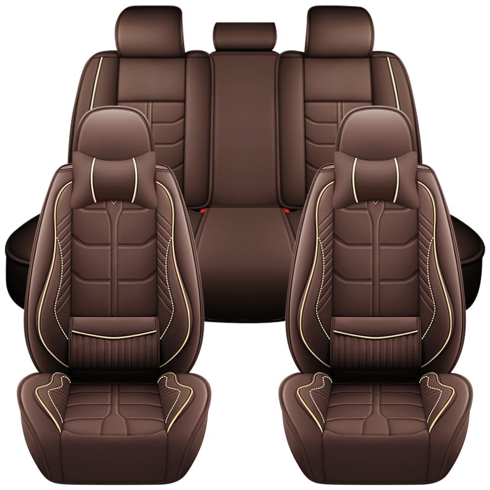 Auto Full Set Leder Sitzbezügesets, für Toyota 4Runner 4.0L V6 2015-2019 Wasserdicht Kunstleder Automotive Sitzbezüge Verschleißfest Autositzschutz,Coffee-Luxury Auto Full Set Leder Sitzbezügesets, für Toyota 4Runner 4.0L V6 2015-2019 Wasserdicht Kunstleder Automotive Sitzbezüge Verschleißfest Autositzschutz,Coffee-Luxury von LHMM
