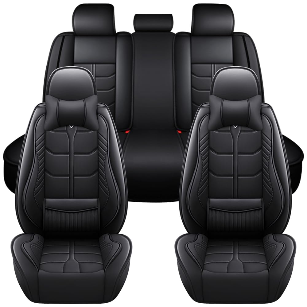 Auto Full Set Leder Sitzbezügesets, für Toyota Corolla 1.5L I3 2021-2024 Wasserdicht Kunstleder Automotive Sitzbezüge Verschleißfest Autositzschutz,Black-Luxury Auto Full Set Leder Sitzbezügesets, für Toyota Corolla 1.5L I3 2021-2024 Wasserdicht Kunstleder Automotive Sitzbezüge Verschleißfest Autositzschutz,Black-Luxury von LHMM