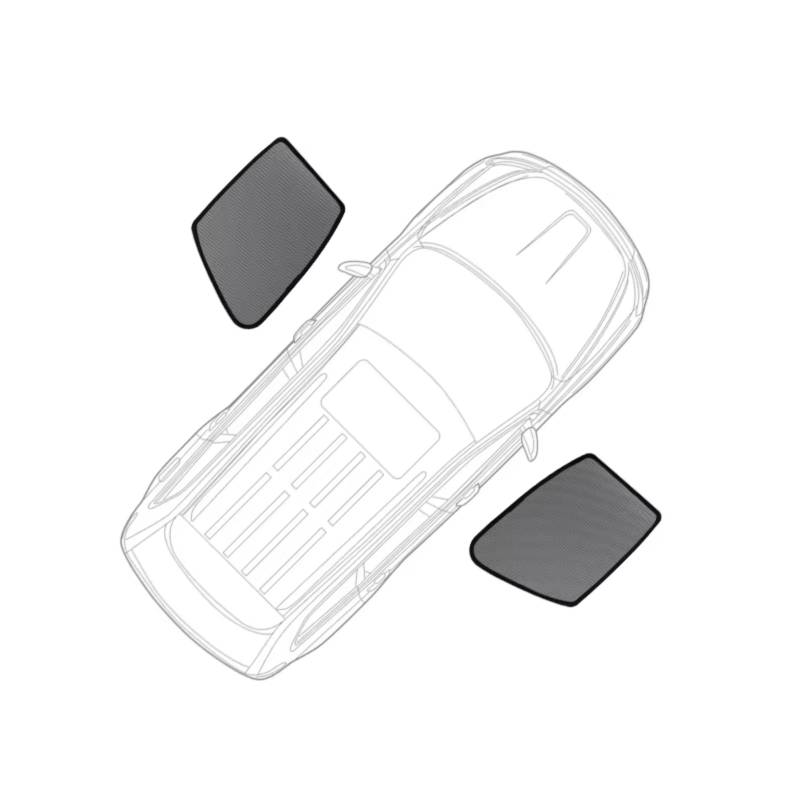 Auto-Sonnenschutz mit Magnet für Ford Explorer 6 2020 2021 2022 2023 2024, Doppeltes Netz, UV- und Mückenschutz Einfache Installation,2PCS Front Windows von LHMM