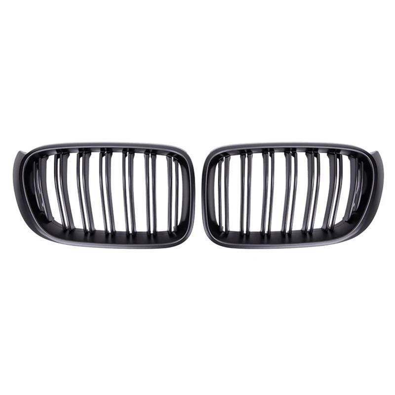 Kühlergrill Vorne Am Auto für BMW X3 X4 F25 F26 2014-2017,Front Stoßstange Grill Body Kit Zubehör Auto Frontgrill Ersatz Tuning Zubehör,A-Matte Black von LHyyY