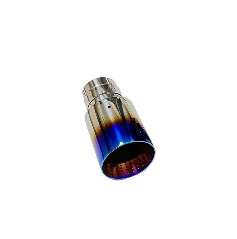 Auto Auspuff Endrohr 1 Stück Automobil Auspuffrohr Schalldämpfer Schwanz Kehle Gerösteten Blauen Wespennest Große Durchmesser Trompete Mund Auspuff Endrohr(57mm-89mm) von LIANGBAOS