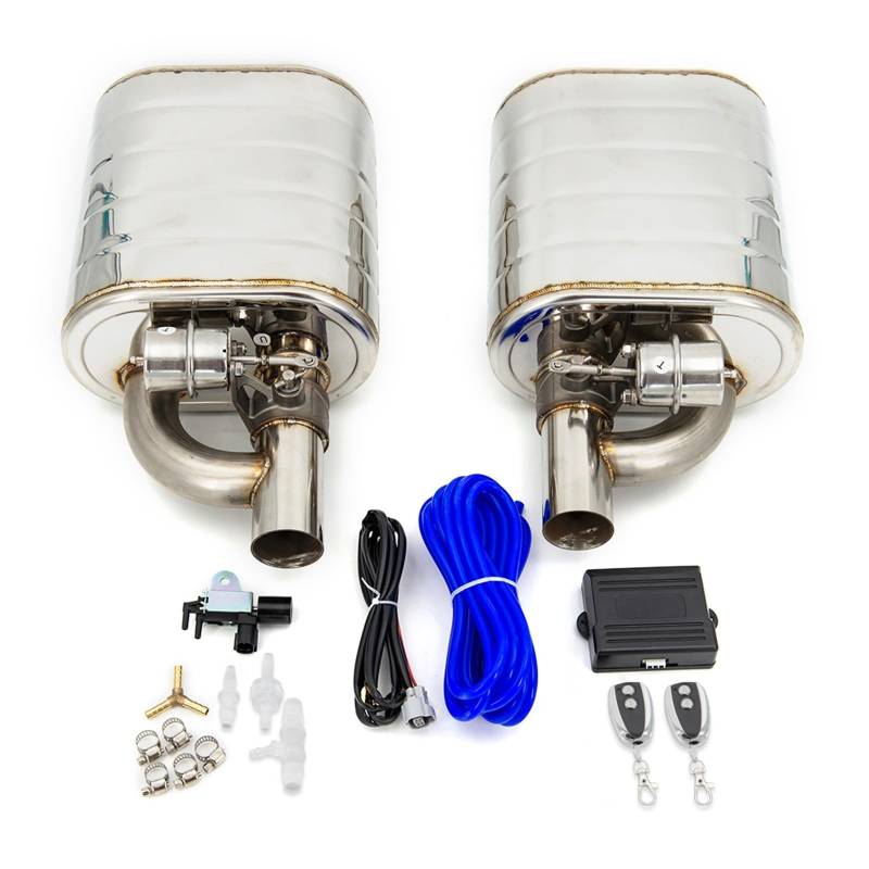 Auto Auspuff Endrohr 2/2,36/2,5/2,75/3 Zoll Auto Schalldämpfer Auspuff Sounds Ventil System Universal Elektrische Entfernteren Auspuff Endrohr(60mm with control) von LIANGBAOS