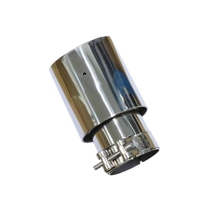 Auto Auspuff Endrohr Auto Edelstahl Schalldämpfer Spitze Universal Auspuffrohr Schalldämpfer Bilayer Düse Bilayer Dekoration Abgeschrägte Ende Auspuff Endrohr(51mm-114mm) von LIANGBAOS