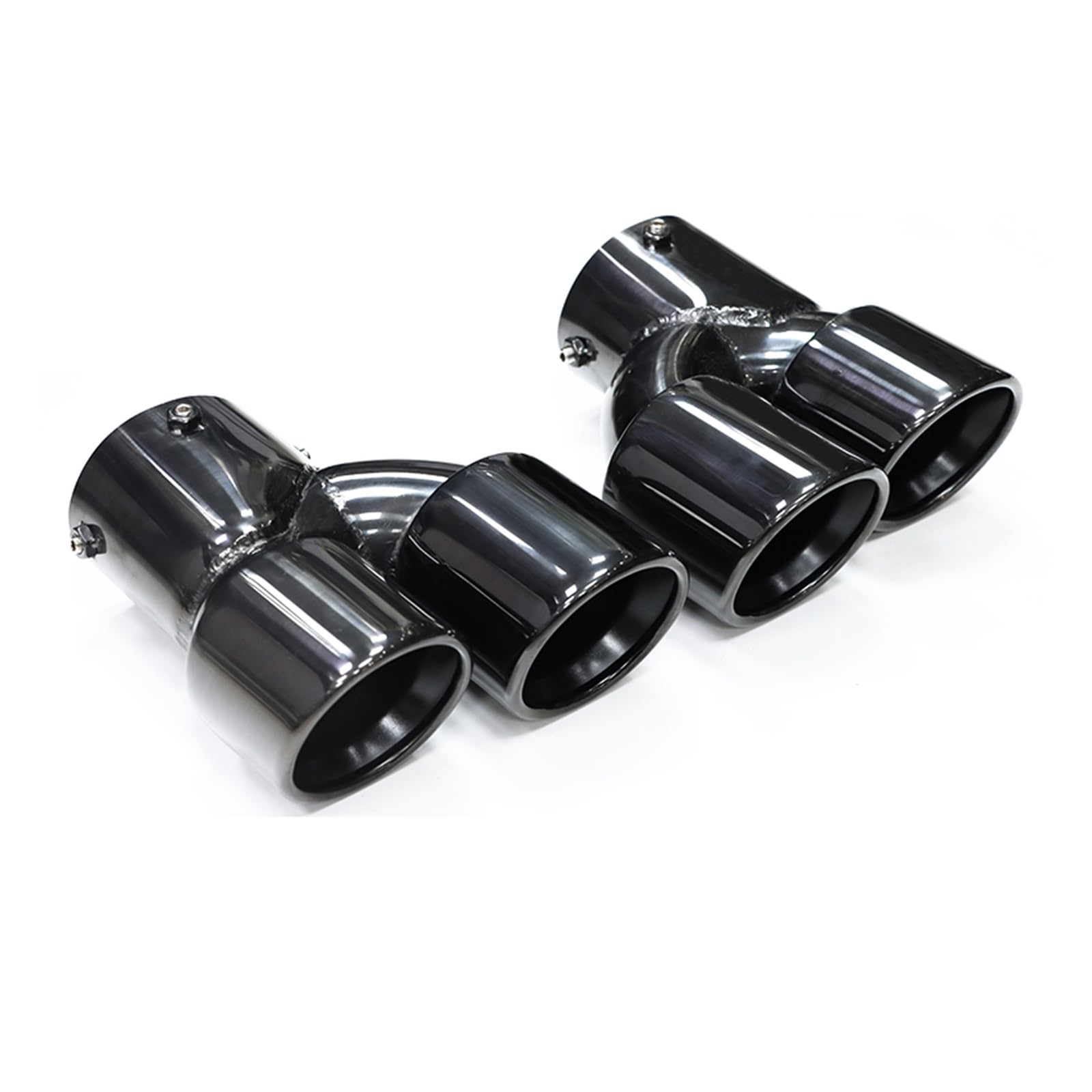 Auto Auspuff Endrohr Für 2021 2022 2023 G23 M440i G20 G21 M340i G42 M240i Quad Carbon Fiber Auspuff System Schalldämpfer Spitze Endrohr Auspuff Endrohr(Schwarz) von LIANGBAOS