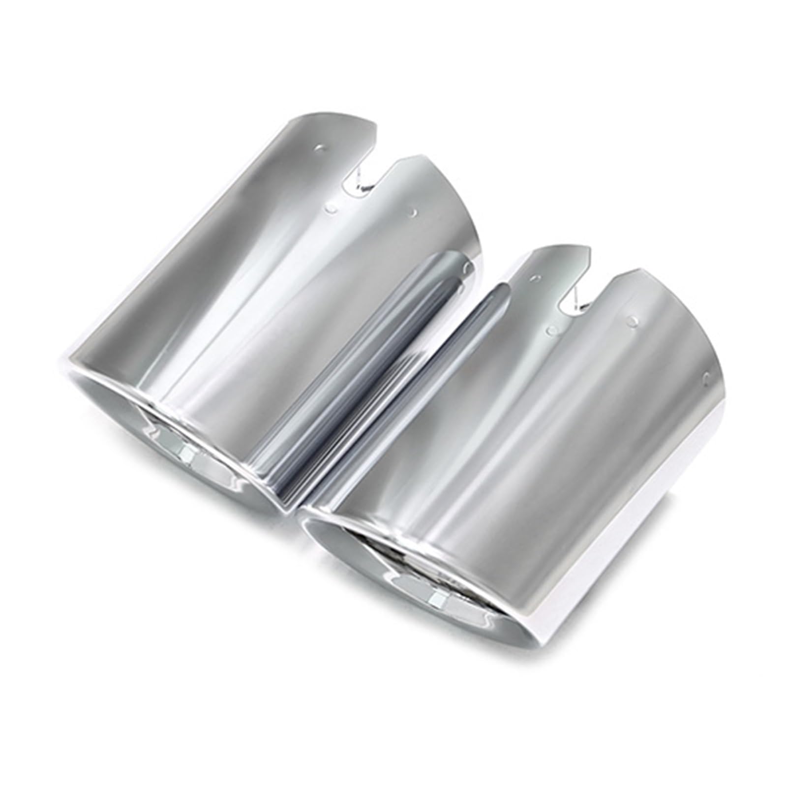 Auto Auspuff Endrohr Für 3er G20 G21 320D 330i 320i 2023 2024 3er Schalldämpfer Spitze Endrohr Auspuffanlage Düse Auspuffabdeckung Auspuff Endrohr(L R Silver) von LIANGBAOS