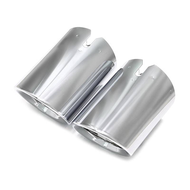 Auto Auspuff Endrohr Für 3er G20 G21 320D 330i 320i 2023 2024 3er Schalldämpfer Spitze Endrohr Auspuffanlage Düse Auspuffabdeckung Auspuff Endrohr(L R Silver) von LIANGBAOS