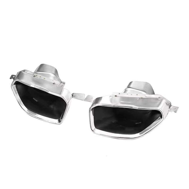 Auto Auspuff Endrohr Für 3er G20 G21 320i 325i 330i M340i 2019-2020 Auspuffblenden MP Look Endrohr 1 Paar Auto Schalldämpferspitze Auspuff Endrohr(Silber) von LIANGBAOS