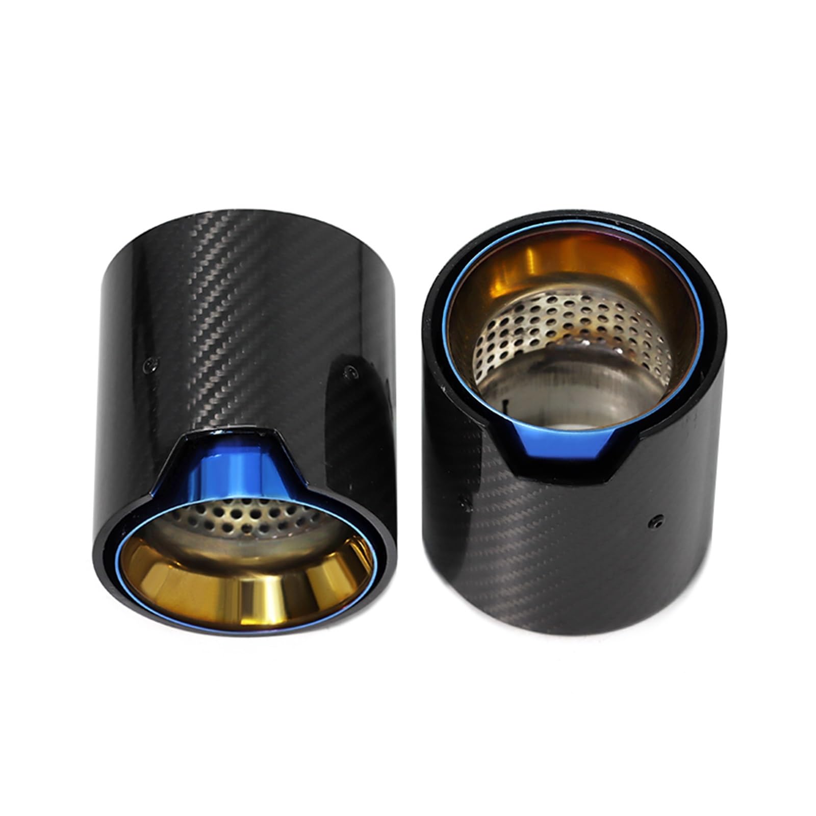 Auto Auspuff Endrohr Für 4er G22 G23 G26 Auspuffspitzen Aus Kohlefaser Im Polierten Stil, Düsenendrohr, Direktstecker, Auspuffspitze Auspuff Endrohr(Blue) von LIANGBAOS