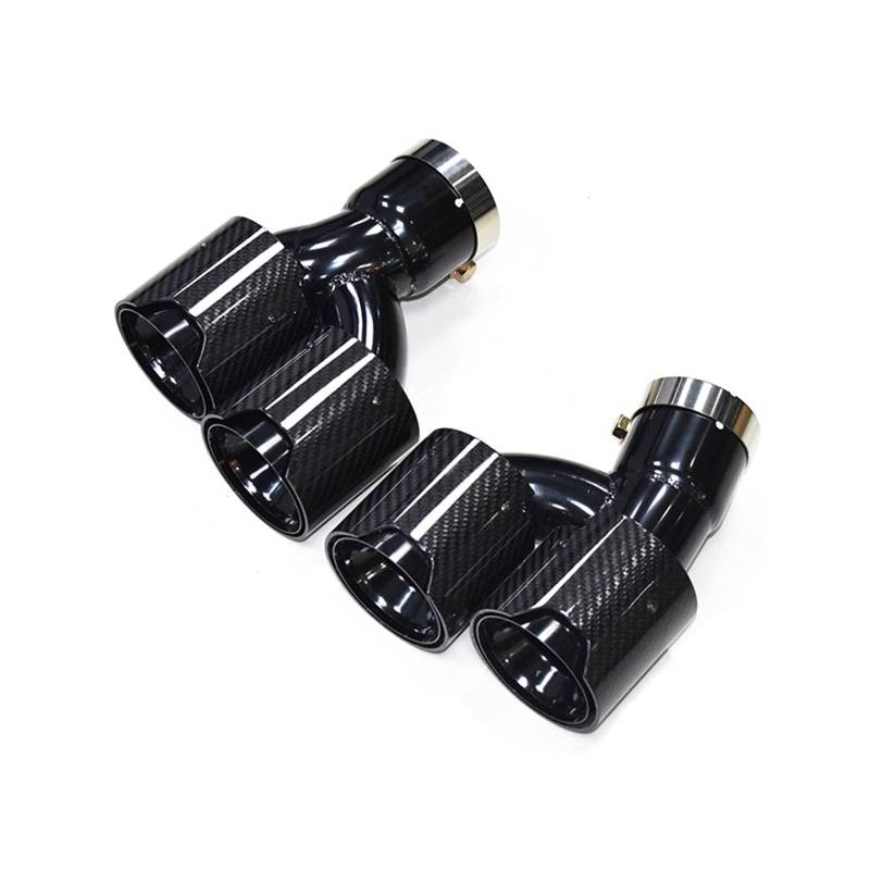Auto Auspuff Endrohr Für 5 Series 525i 530i 540i G30 G31 2018-2023 Quadratisches Quad-Schalldämpfer-Auspuffsysteme Auspuff Endrohr(Carbon Fiber D) von LIANGBAOS