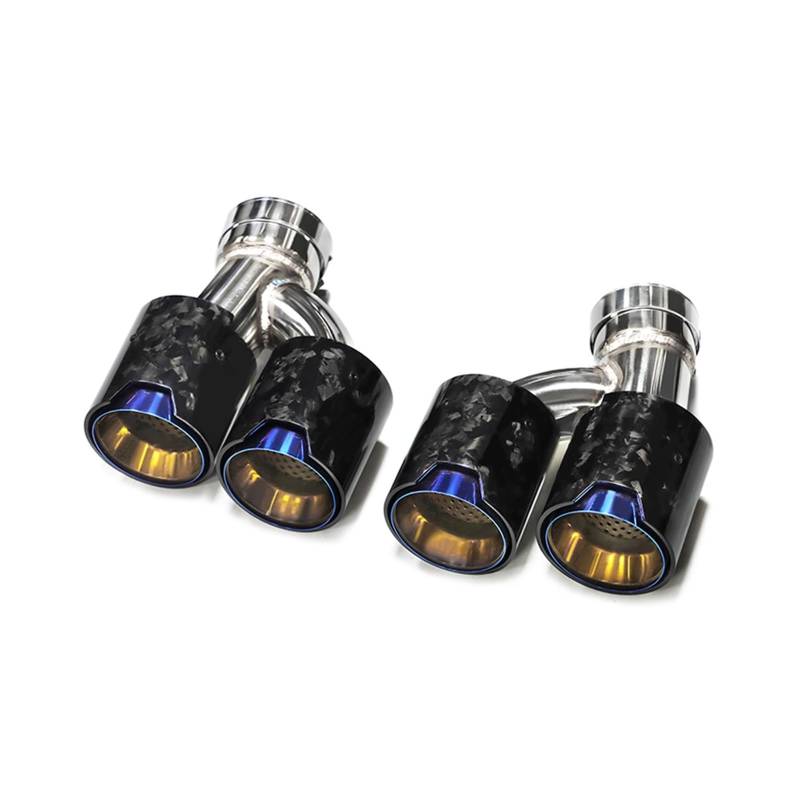 Auto Auspuff Endrohr Für 5 Series 525i 530i 540i G30 G31 2018-2023 Quadratisches Quad-Schalldämpfer-Auspuffsysteme Auspuff Endrohr(Carbon Fiber F) von LIANGBAOS