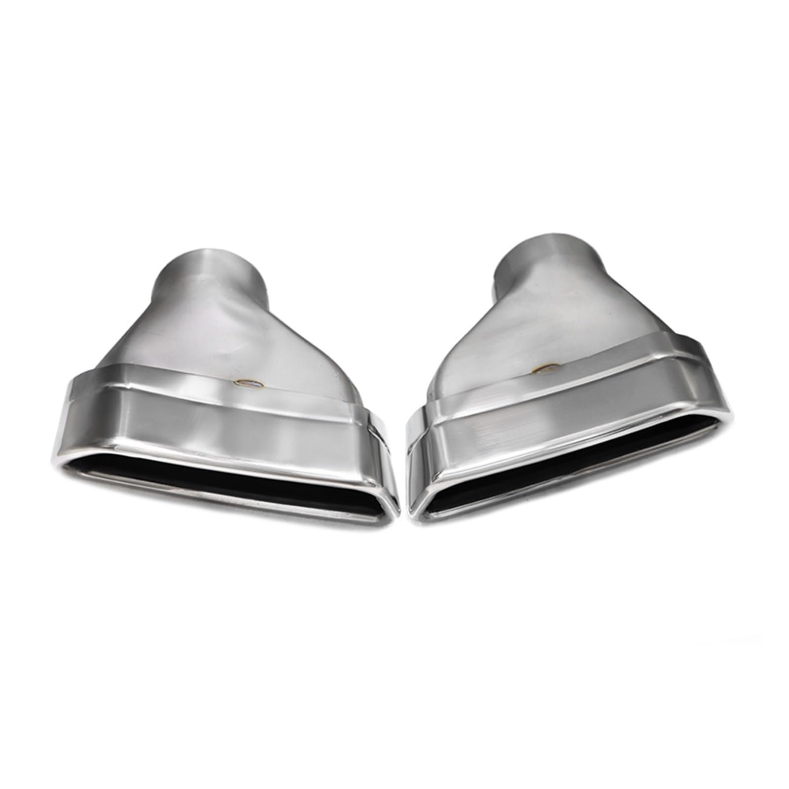 Auto Auspuff Endrohr Für 5 Series G30 G31 525i 530i 540i 2019-2023 Auspuffrohr-Upgrade-Auto Quadratische Öffnung Schwarze Schalldämpferspitze Düse Auspuff Endrohr(Silver B) von LIANGBAOS