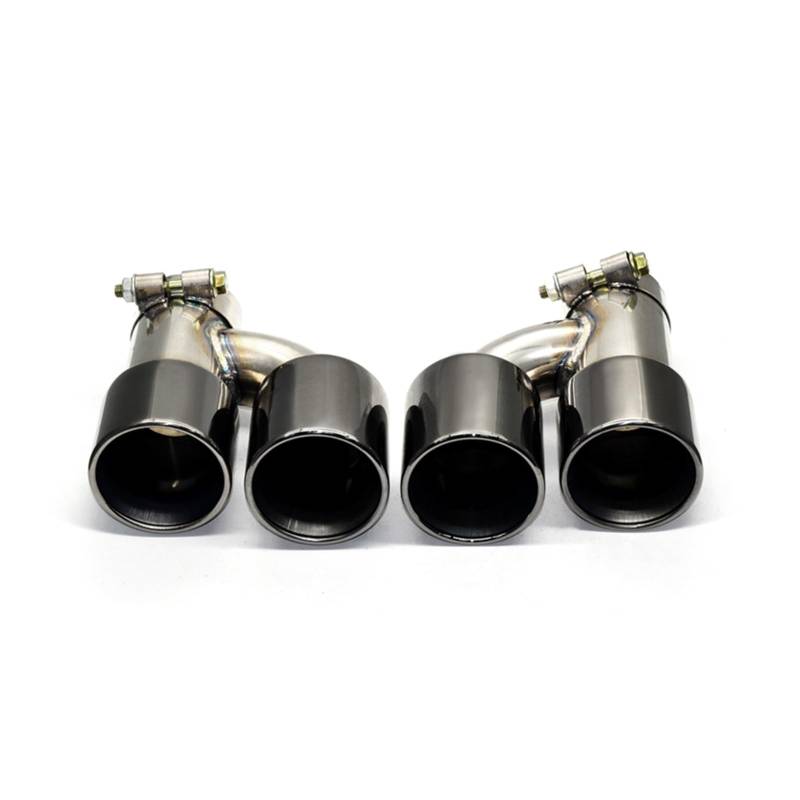 Auto Auspuff Endrohr Für 535i 535d F10 F11 F18 Upgrade Für M5 Stoßstange Quad Endrohr Schalldämpfer Auspuffanlage 1 Paar Auspuffendrohr Spitze Auspuff Endrohr(Black b) von LIANGBAOS