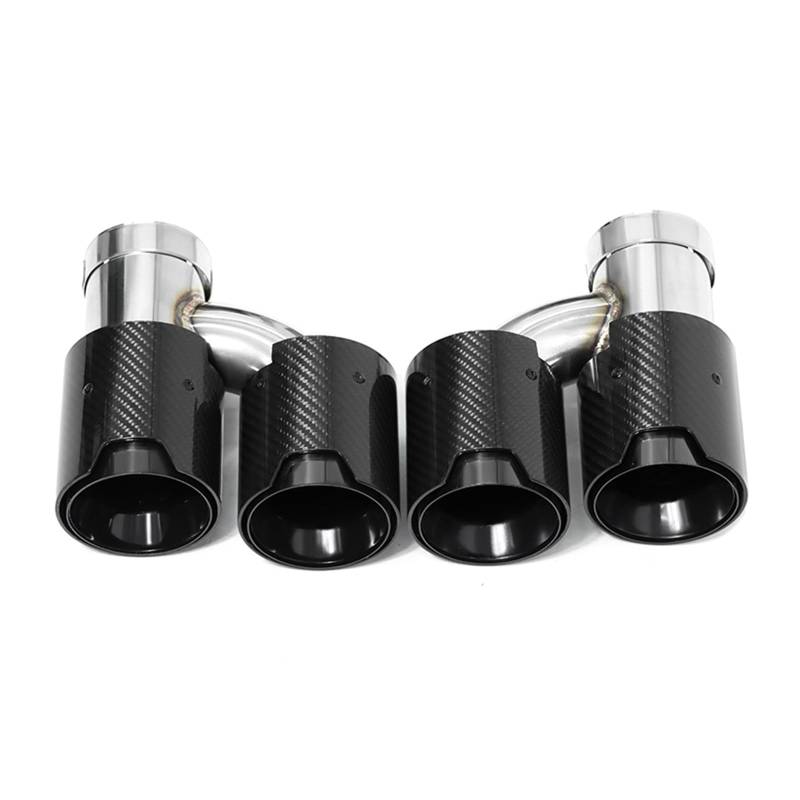 Auto Auspuff Endrohr Für 535i 535d F10 F11 F18 Upgrade Für M5 Stoßstange Quad Endrohr Schalldämpfer Auspuffanlage 1 Paar Auspuffendrohr Spitze Auspuff Endrohr(Carbon Fiber C) von LIANGBAOS