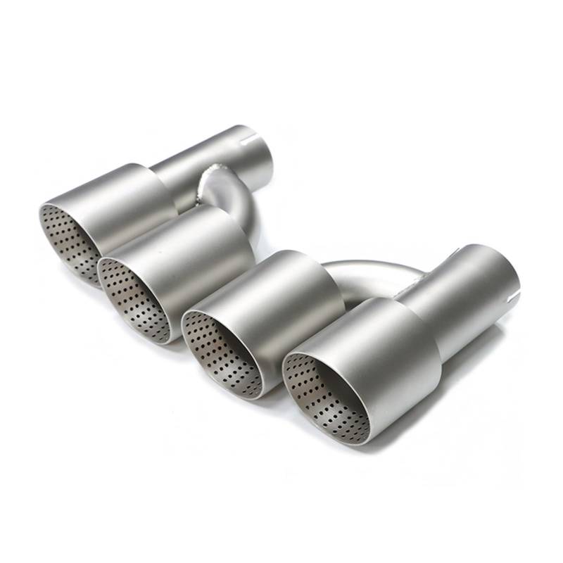 Auto Auspuff Endrohr Für 535i 535d F10 F11 F18 Upgrade Für M5 Stoßstange Quad Endrohr Schalldämpfer Auspuffanlage 1 Paar Auspuffendrohr Spitze Auspuff Endrohr(Silver B) von LIANGBAOS