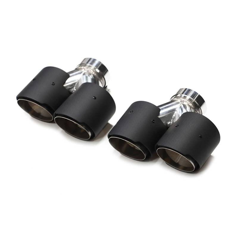 Auto Auspuff Endrohr Für 535i 535d F10 F11 F18 Verbesserte G30 G31 Für M5 Stoßstange Schalldämpfer Auspuff System 1 Paar Quad Auspuff Endrohre Auspuff Endrohr(Carbon Fiber B) von LIANGBAOS
