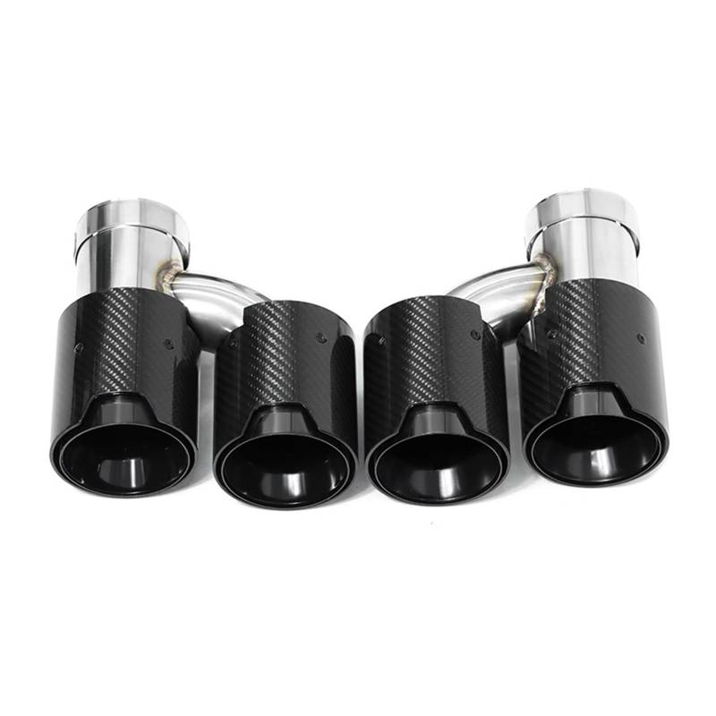 Auto Auspuff Endrohr Für 535i 535d F10 F11 Upgrade Für M5 Look Quad Endrohr Schalldämpfer Auspuffanlage 1 Paar Auspuffendrohrspitze Auspuff Endrohr(Carbon Fiber C) von LIANGBAOS