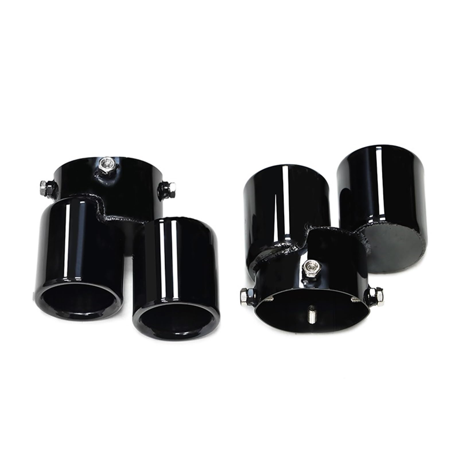 Auto Auspuff Endrohr Für 840i G14 G15 G16 Schalldämpfer Spitze Auspuff System Düse Clamp Stil 1 Paar Auspuff Spitze Auspuff Endrohr(Black B) von LIANGBAOS