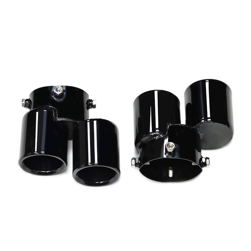 Auto Auspuff Endrohr Für 840i G14 G15 G16 Schalldämpfer Spitze Auspuff System Düse Clamp Stil 1 Paar Auspuff Spitze Auspuff Endrohr(Black B) von LIANGBAOS