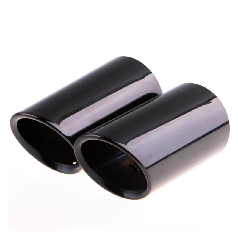 Auto Auspuff Endrohr Für A1 A3 A4 TT 2009-2015 Chrom-Beschichtung Edelstahl Auto Auspuff Schalldämpfer Spitze Rohre Abdeckungen Auspuff Endrohr(Schwarz) von LIANGBAOS