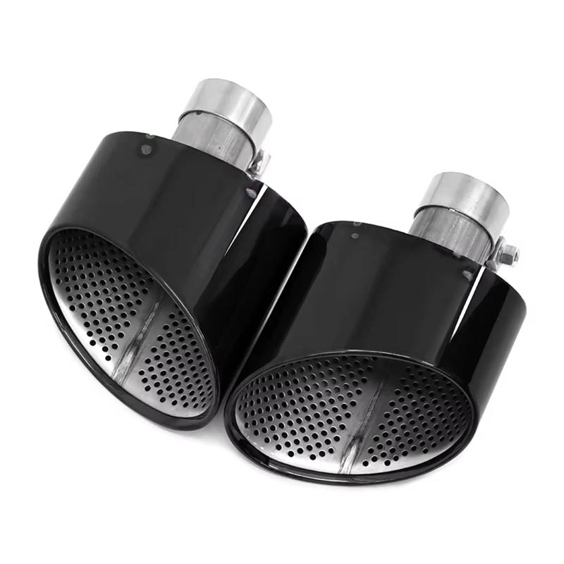 Auto Auspuff Endrohr Für A4 A5 A6 A7 Upgrade RS4 RS5 RS6 RS7 Edelstahl-Endrohr Auspuff Endrohr Auspuff Endrohr(Schwarz) von LIANGBAOS