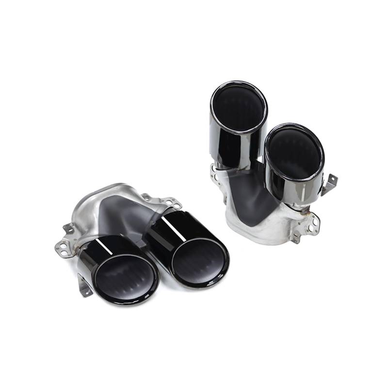 Auto Auspuff Endrohr Für Benz A-Klasse W177 A35 A200 A180 Upgrade A45 Heckstoßstange Schalldämpfer Header Auspuffanlage Quad Auto Auspuffspitze Auspuff Endrohr(Black A) von LIANGBAOS