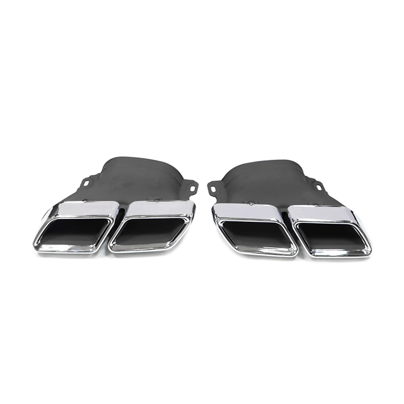 Auto Auspuff Endrohr Für Benz C63 W205 C200 C300 C180 C260 2015 2016 2017 2018 Quad Endrohr Düse Auto Auspuff Spitze Schalldämpfer Tipps Auspuff Endrohr(Silver A) von LIANGBAOS