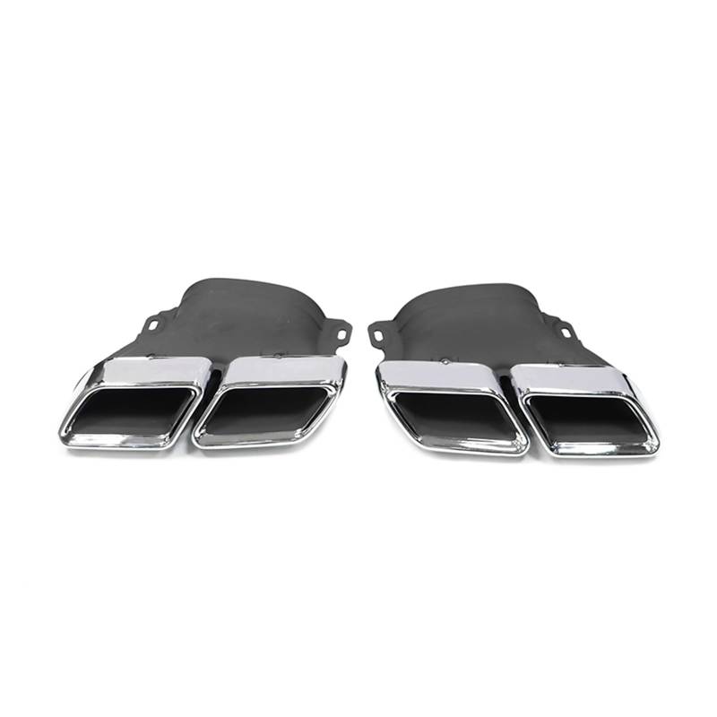 Auto Auspuff Endrohr Für Benz C63 W205 C200 C300 C180 C260 2015 2016 2017 2018 Quad Endrohr Düse Auto Auspuff Spitze Schalldämpfer Tipps Auspuff Endrohr(Silver A) von LIANGBAOS