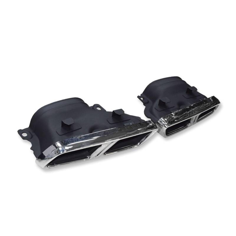 Auto Auspuff Endrohr Für Benz C63 W205 C200 C300 C180 C260 2015 2016 2017 2018 Quad Endrohr Düse Auto Auspuff Spitze Schalldämpfer Tipps Auspuff Endrohr(Silver B) von LIANGBAOS