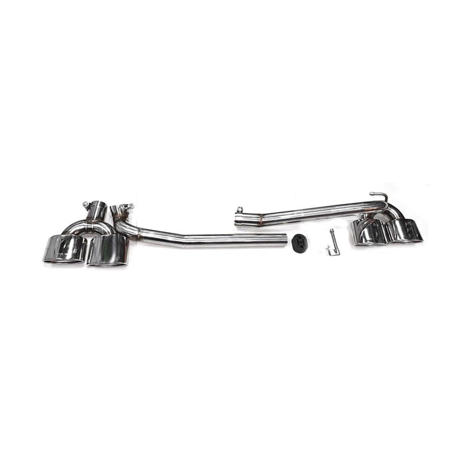 Auto Auspuff Endrohr Für Benz W204 C180 C200 C260 Upgrade C63 Vier Outlet Endrohr Schalldämpfer Auspuff System Auspuff Endrohr Auspuff Endrohr(Silver 22cm) von LIANGBAOS