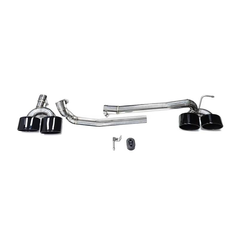 Auto Auspuff Endrohr Für Benz W204 C200 C180 C260 C63 2008-2013 Auspuffrohr Auspuffanlage Ovaldüse Auto Auspuffspitze Auspuff Endrohr(Black 26cm) von LIANGBAOS
