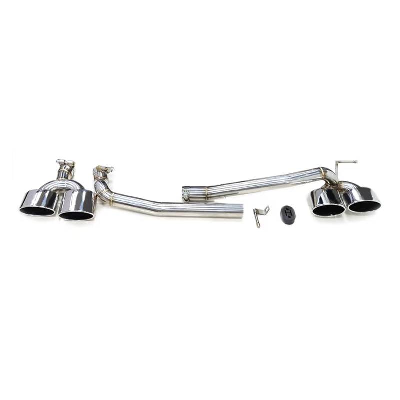 Auto Auspuff Endrohr Für Benz W204 C200 C180 C260 C63 2008-2013 Auspuffrohr Auspuffanlage Ovaldüse Auto Auspuffspitze Auspuff Endrohr(Silver 22cm) von LIANGBAOS