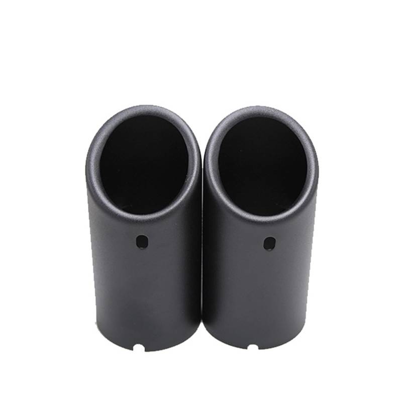 Auto Auspuff Endrohr Für E90 E92 325i 2006-2010 328i 2007-2010 Auto Styling Edelstahl Auspuff Tipp Rohr Auspuff Endrohr(2piece Matte Black) von LIANGBAOS