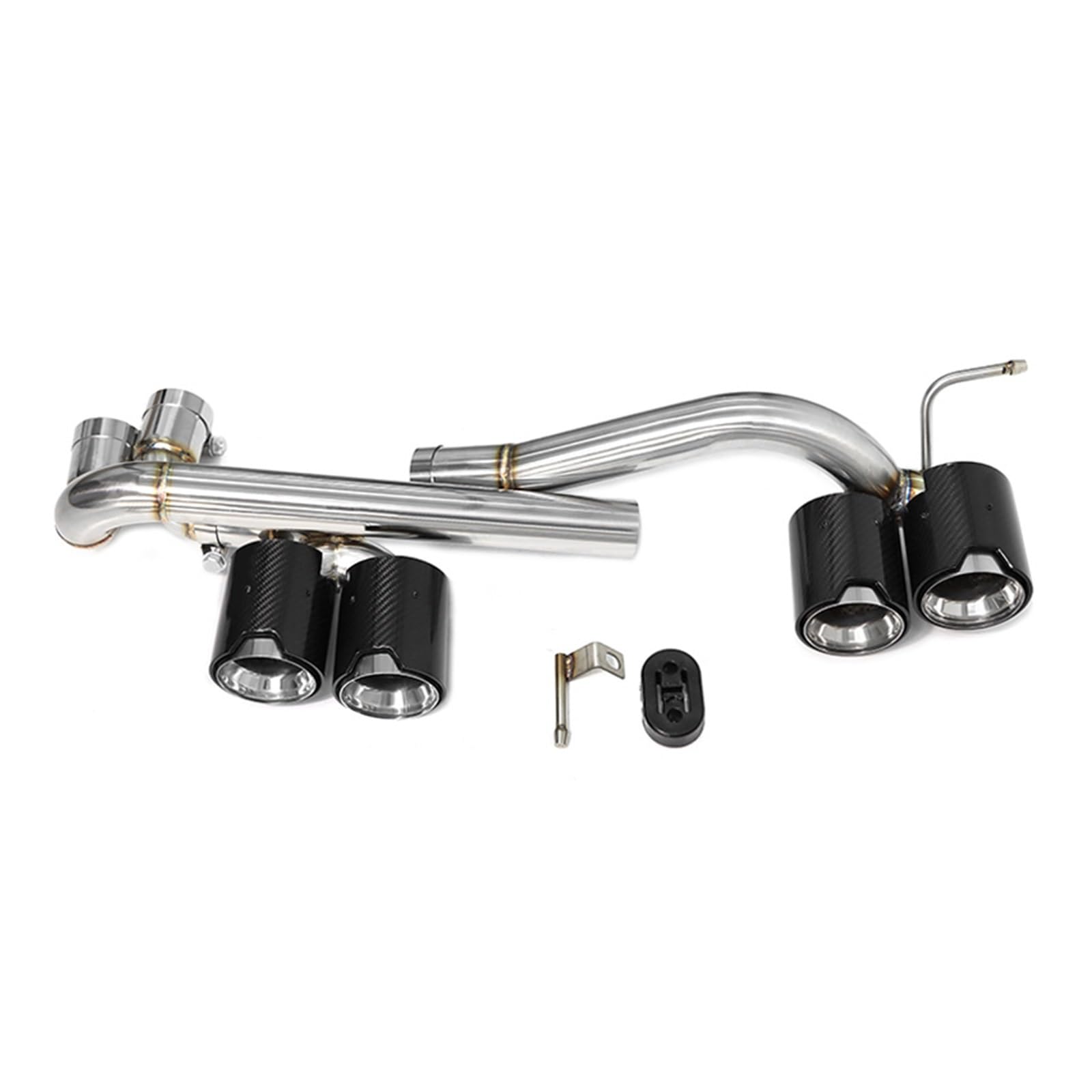 Auto Auspuff Endrohr Für E90 E92 E93 320i 325i Geändert M3 M4 Stoßstange Auspuff Spitze Schalldämpfer Auspuff System Quad Auto Auspuffrohr Auspuff Endrohr(Carbon Fiber B) von LIANGBAOS