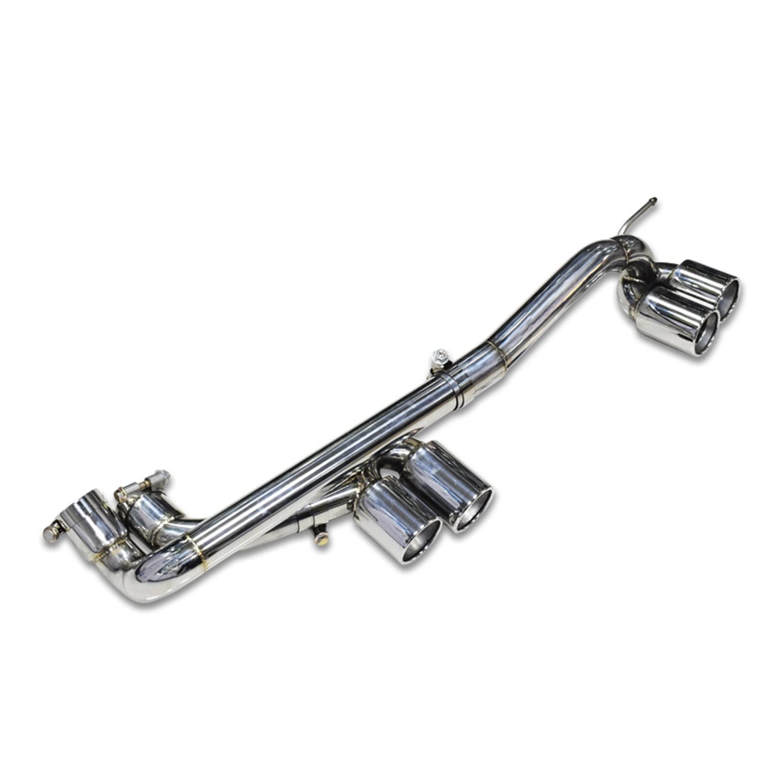 Auto Auspuff Endrohr Für E90 E92 E93 320i 325i Geändert M3 M4 Stoßstange Auspuff Spitze Schalldämpfer Auspuff System Quad Auto Auspuffrohr Auspuff Endrohr(Silver A) von LIANGBAOS