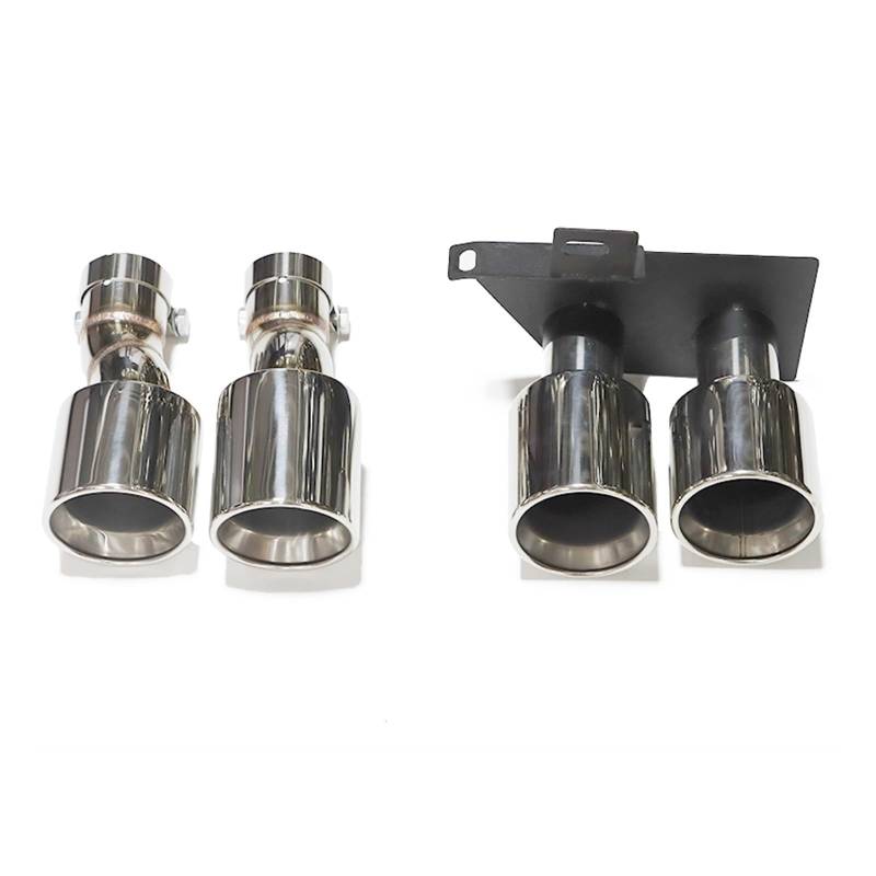 Auto Auspuff Endrohr Für F10 F11 520i 523i 525i 528i 530i Geändert Für M5 Stoßstange Auspuffrohr Dual Auspuff Spitze Schalldämpfer Spitze Auspuff Endrohr(Silver B) von LIANGBAOS