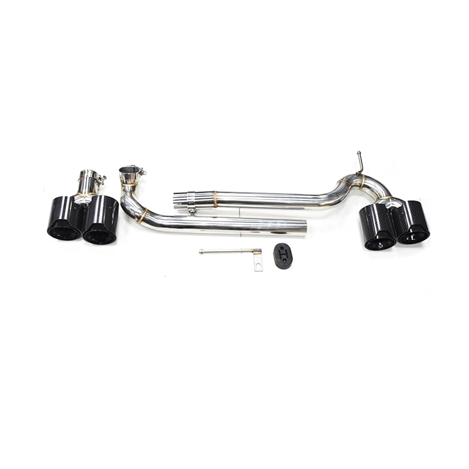 Auto Auspuff Endrohr Für F10 F11 520i 523i 525i 528i 530i Geändert Für M5 Stoßstange Schalldämpfer Spitze Quad Auspuff Spitze Auspuffrohr Auspuff Endrohr(Carbon Fiber B) von LIANGBAOS