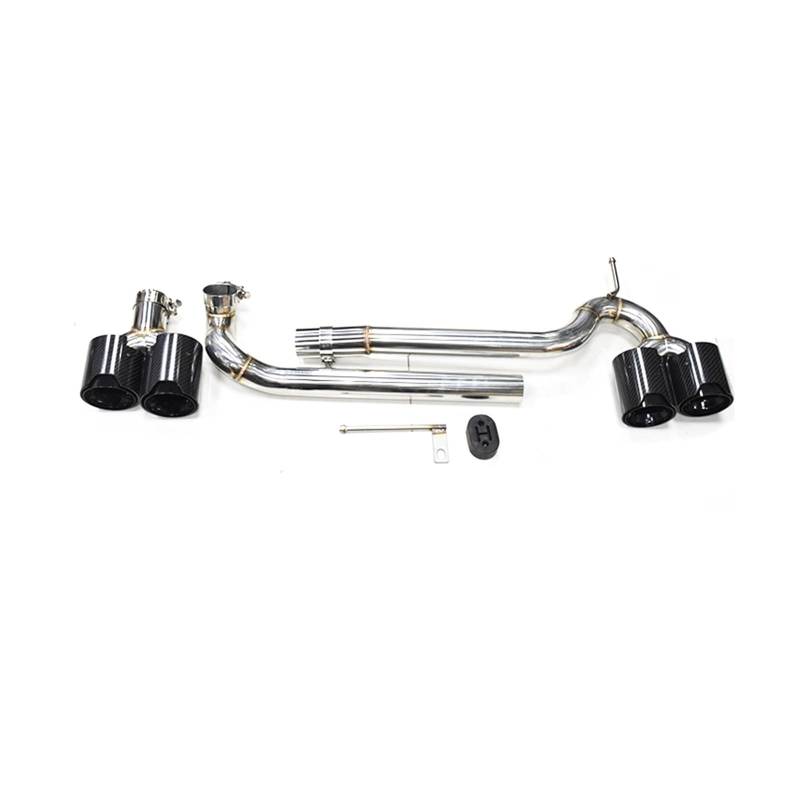 Auto Auspuff Endrohr Für F10 F11 520i 523i 525i 528i 530i Geändert Für M5 Stoßstange Schalldämpfer Spitze Quad Auspuff Spitze Auspuffrohr Auspuff Endrohr(Carbon Fiber B) von LIANGBAOS