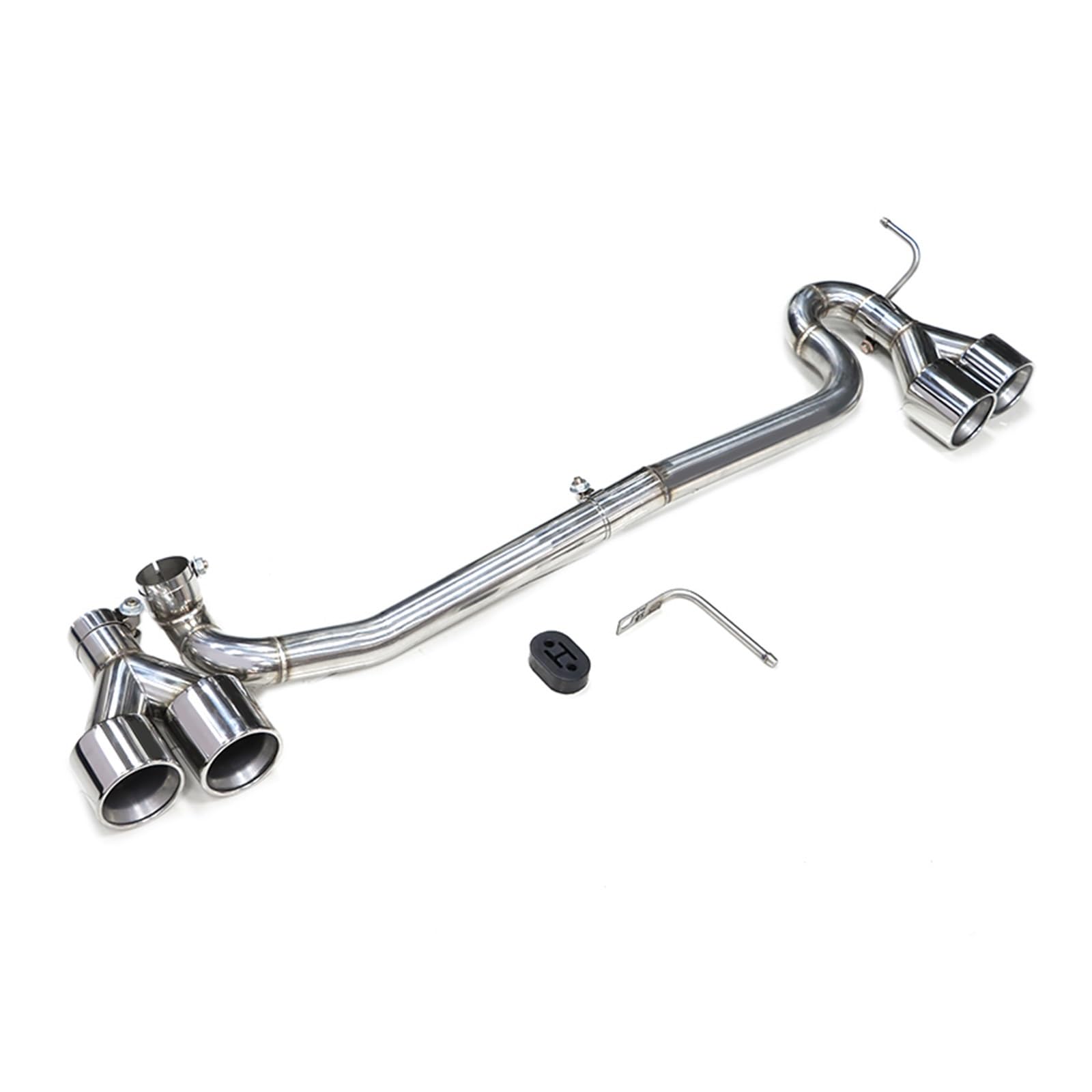 Auto Auspuff Endrohr Für F10 F11 520i 523i 525i 528i 530i Geändert Für M5 Stoßstange Schalldämpfer Spitze Quad Auspuff Spitze Auspuffrohr Auspuff Endrohr(Silber) von LIANGBAOS