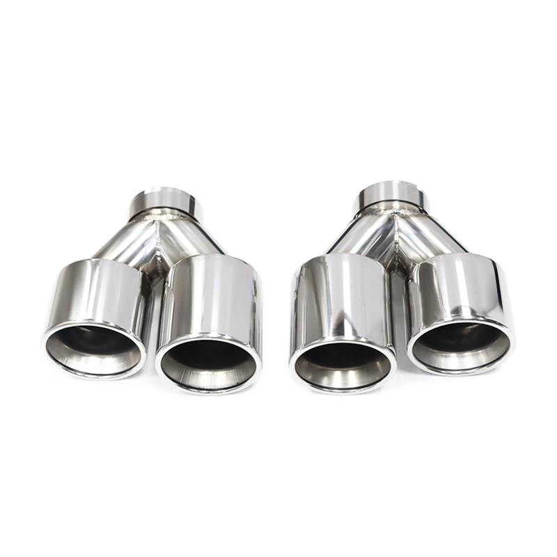 Auto Auspuff Endrohr Für F10 F11 535d 535i 640i 640d Bis G30 G31 Auto-Auspuffanlage Düse Endrohr Quad Carbon Fiber Auspuffspitze Auspuff Endrohr(Silber) von LIANGBAOS