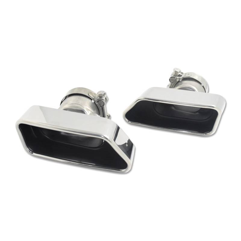 Auto Auspuff Endrohr Für F10 F11 F12 F13 535i 535d 640i 640d 550i 650i Quadratisches Auto-Endrohr Schalldämpfer Spitze Düse Auspuffanlage Auspuff Endrohr(Silber) von LIANGBAOS