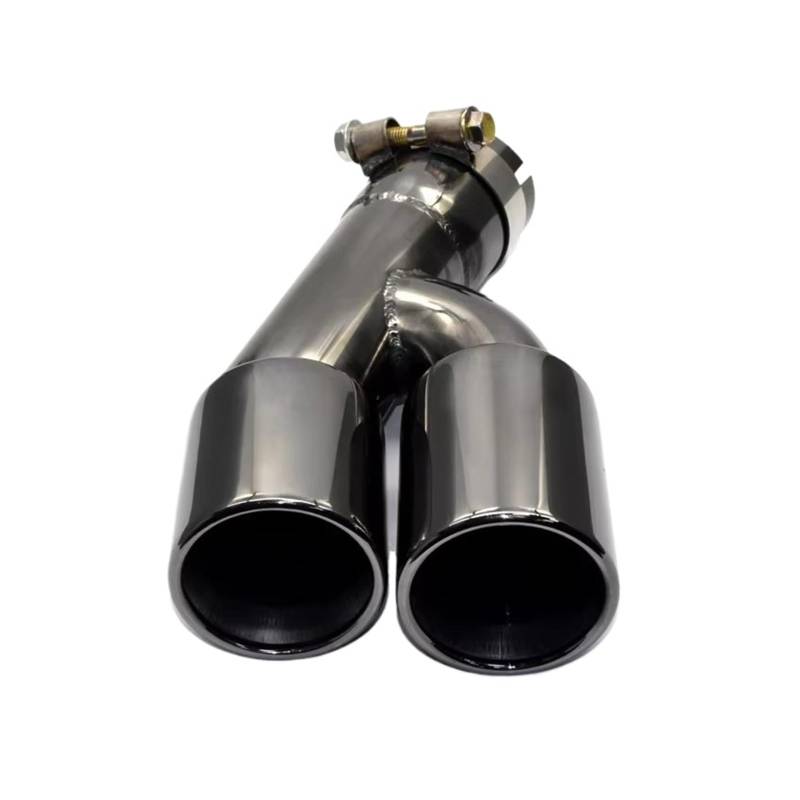 Auto Auspuff Endrohr Für F30 F31 320i 318i 2013-2016 3er-Serie Edelstahl-Schalldämpferspitze Endrohrdüse Doppelauspuffspitze Auspuff Endrohr(Schwarz) von LIANGBAOS