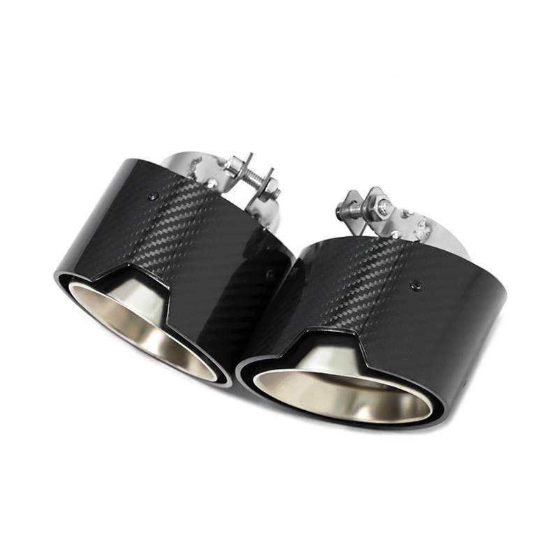 Auto Auspuff Endrohr Für G20 G21 320i 330i 420i 430i G22 G23 Schalldämpfer Spitze Endrohr Auspuff System Düse Carbon Faser Auspuff Auspuff Endrohr(Frosted 1 Pair) von LIANGBAOS