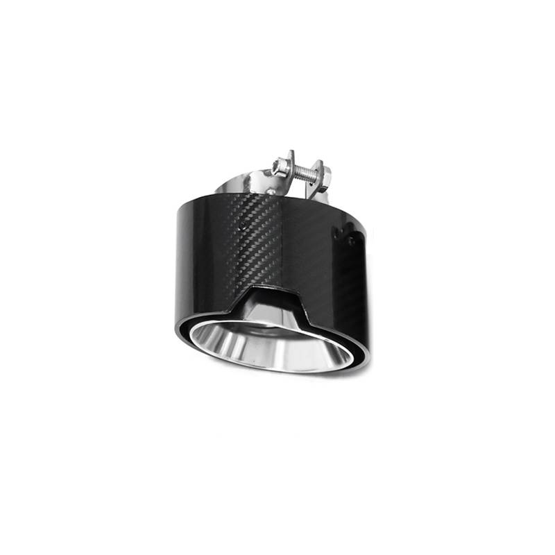 Auto Auspuff Endrohr Für G20 G21 320i 330i 420i 430i G22 G23 Schalldämpfer Spitze Endrohr Auspuff System Düse Carbon Faser Auspuff Auspuff Endrohr(Silver left 1piece) von LIANGBAOS