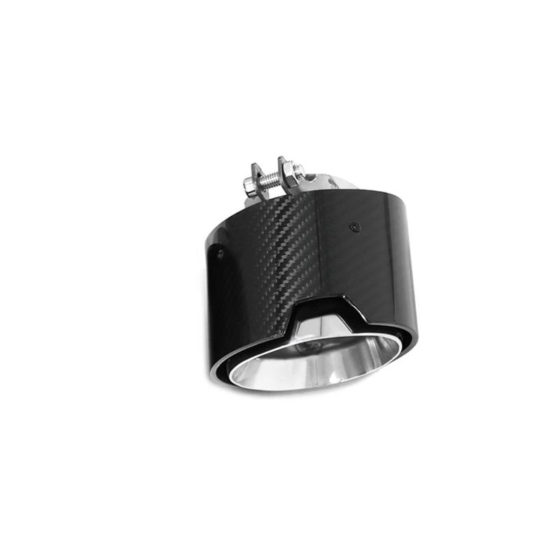 Auto Auspuff Endrohr Für G20 G21 320i 330i 420i 430i G22 G23 Schalldämpfer Spitze Endrohr Auspuff System Düse Carbon Faser Auspuff Auspuff Endrohr(Silver right 1piece) von LIANGBAOS