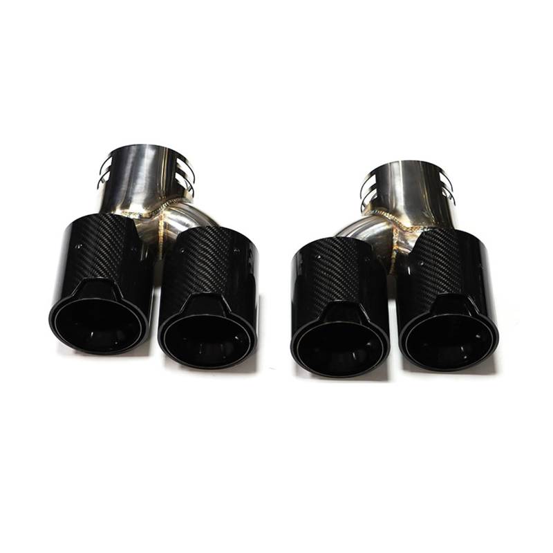 Auto Auspuff Endrohr Für G20 G21 M340i 2019+ Auspuff 304 Edelstahl Schalldämpfer Spitze Düse Quad Auto Carbon Fiber Auspuff Endrohr Auspuff Endrohr(Carbon Fiber A) von LIANGBAOS