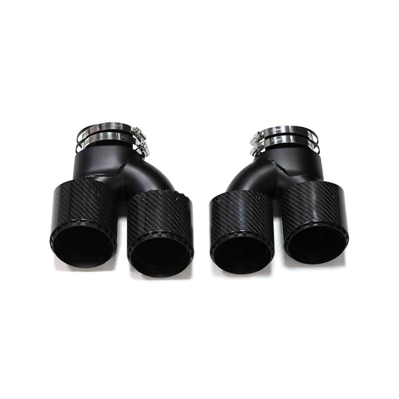 Auto Auspuff Endrohr Für G20 G21 M340i 2019+ Auspuff 304 Edelstahl Schalldämpfer Spitze Düse Quad Auto Carbon Fiber Auspuff Endrohr Auspuff Endrohr(Carbon Fiber E) von LIANGBAOS